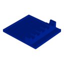 Ver imagem 1 de Suporte de Apoio para 5 Talheres para Bancada de Cozinha - Azul