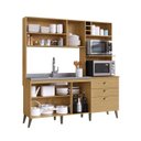 Ver imagem 5 de Cozinha Compacta Donna 8 Portas 2 Gavetas com Nichos e com Espaço Forno e Micro-ondas 186,5cm