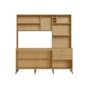 Ver imagem 4 de Cozinha Compacta Donna 8 Portas 2 Gavetas com Nichos e com Espaço Forno e Micro-ondas 186,5cm