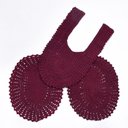 Ver imagem 5 de Jogo de Tapete de Croche para Banheiro com 3pç Colorido Liso Cor:vinho