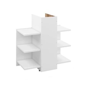 Gabinete Armário Banheiro Pia de Coluna 6 Nichos Hera