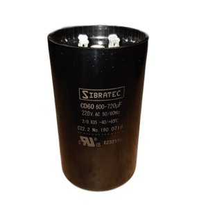 Capacitor Eletrolitico de Partida 600-720 220v Sibratec