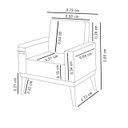 Ver imagem 3 de Poltrona Cadeira Decorativa Quarto Feminina Veludo Luxo