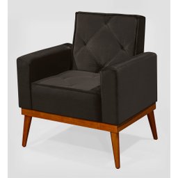 Poltrona Cadeira Decorativa Quarto Feminina Veludo Luxo - 1