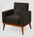 Ver imagem 1 de Poltrona Cadeira Decorativa Quarto Feminina Veludo Luxo