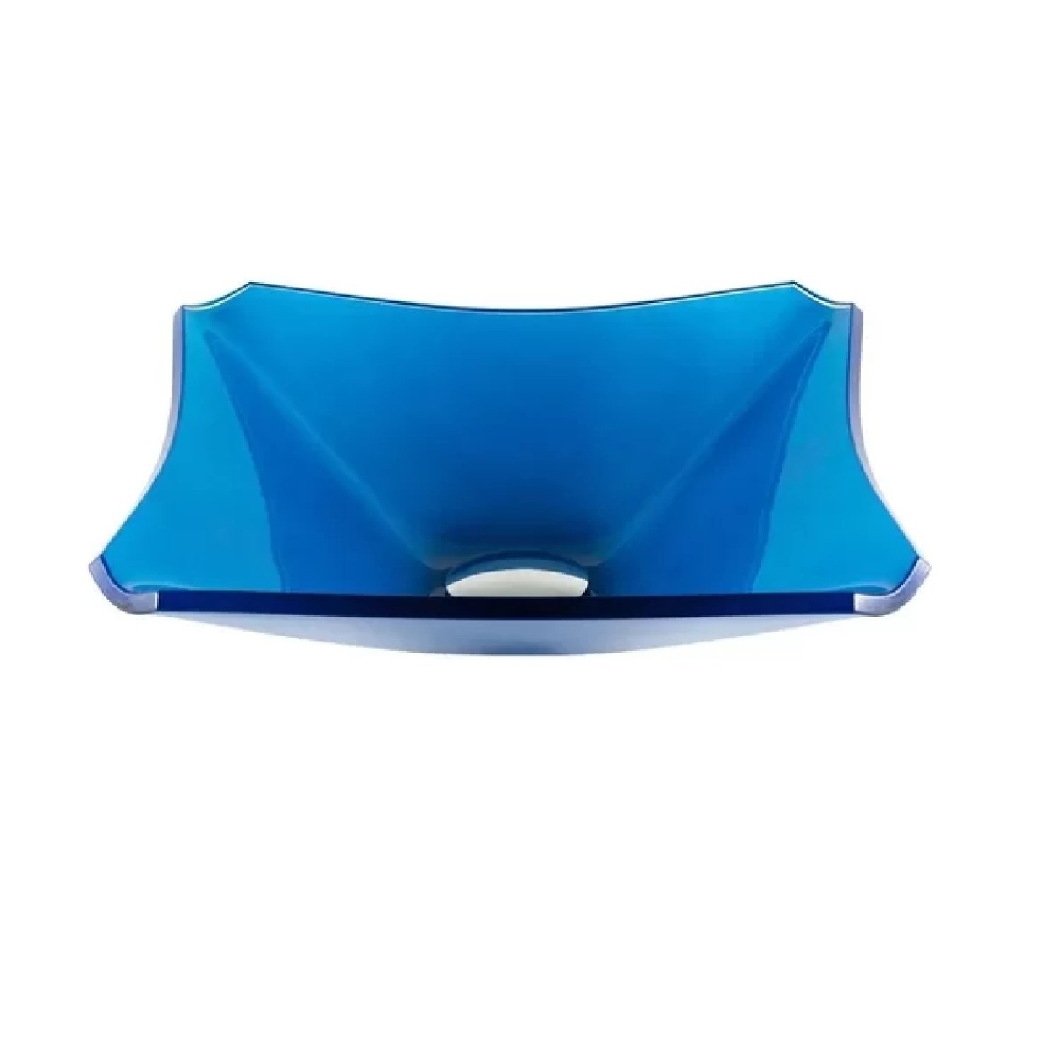 Cuba de Vidro Quadrada Chanfrada 34cm - 1