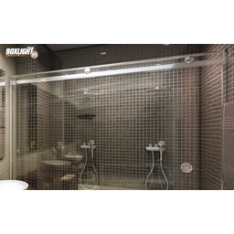 Box Light para Banheiro 1,90x1,50m 8mm Preto Woodglass Light preto - 2