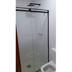 Box Light para Banheiro 1,90x1,50m 8mm Preto Woodglass Light preto - 1