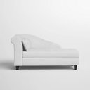 Ver imagem 1 de Recamier Diva França 1,60m Suede Branco - Inova Decor
