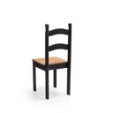 Ver imagem 5 de Mesa de Jantar 6 Lugares com 6 Cadeiras em Madeira Maciça Rústic Preto/Mel