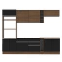 Ver imagem 2 de Cozinha Completa Vicenza Armário Balcão Preto Rustic Madesa