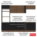 Ver imagem 6 de Cozinha Completa Vicenza Armário Balcão Preto Rustic Madesa
