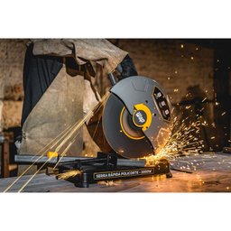 Serra Policorte de Bancada Profissional 2050w Disco 355mm Cortar Ferro Metal Aço Wap Wf Sp01 127v - 8