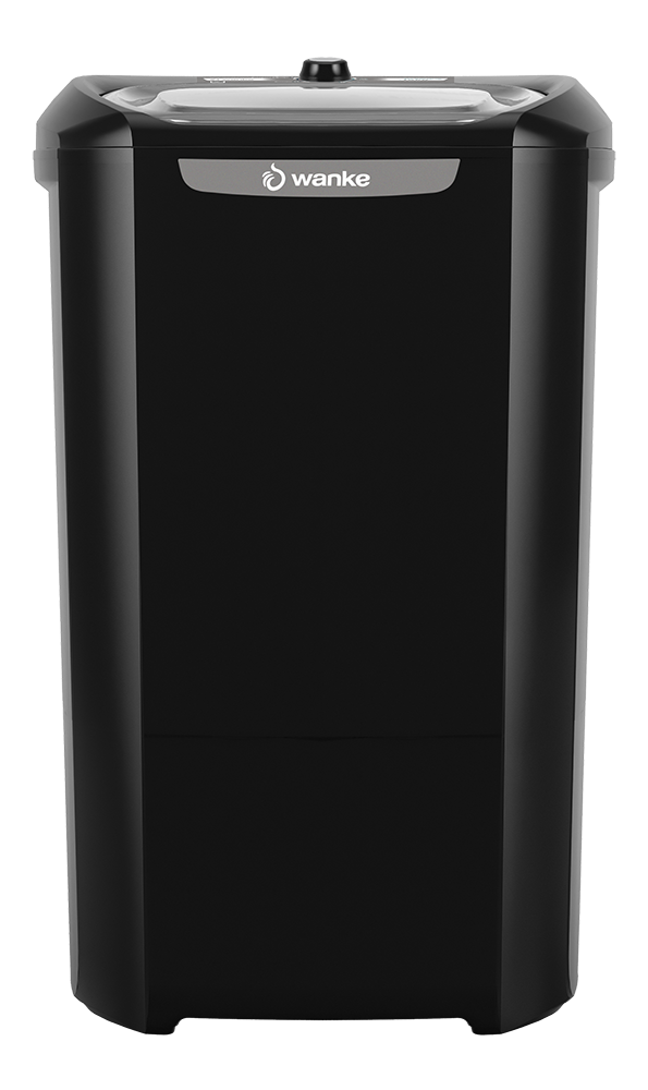 Lavadora de Roupas Semiautomática Premium - 20 Kg - Preta - Wanke - 1