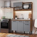 Ver imagem 2 de Cozinha Naty 4 Portas 1 Gaveta Espaço para Forno - Casajá - Freijo/cinza