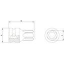 Ver imagem 2 de Soquete de Impacto Ponta Trafix em Aço Cromo Molibdênio T30 - Encaixe 1/2'' Tramontina