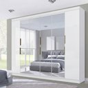 Ver imagem 1 de Guarda-Roupa Casal 6 Portas 4 Gavetas Premium Yescasa Branco