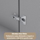 Ver mais imagens de Guarda-Roupa Casal 6 Portas 4 Gavetas Premium Yescasa Branco