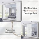 Ver imagem 6 de Guarda-Roupa Casal 6 Portas 4 Gavetas Premium Yescasa Branco