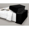 cabeceira box diamante 140cm com bau detalhe estofado:Preto - 3
