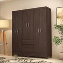 Ver imagem 1 de Guarda Roupa Casal Luna 6 Portas 2 Gavetas MDP Cafe Touch Demóbile
