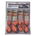 Ver imagem 2 de Cinta para Carga Catraca Kit 4 Pçs Profissional 25mm X 4,5m