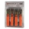 Cinta para Carga Catraca Kit 4 Pçs Profissional 25mm X 4,5m - 6