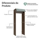 Ver imagem 3 de Porta-geladeira 83 Cm 1 Porta Basculante Rustic/cinza Lux Madesa