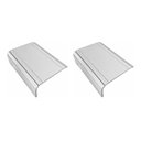 Ver imagem 1 de Kit 02un Esteiras Decorativa Laqueada Apoio Sofá Lisa Branca