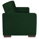 Ver imagem 5 de Sofá Cama 3 Lugares Jobim Suede Verde - ADJ Decor