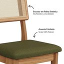 Ver imagem 4 de Conjunto de Jantar 4 Lugares Tampo em MDF Off White e Verde 180cm Dalla Costa Móveis