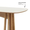Ver imagem 7 de Conjunto de Jantar 4 Lugares Tampo em MDF Off White e Verde 180cm Dalla Costa Móveis