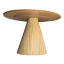 Ver imagem 5 de Mesa Cone Redonda 160cm Base Madeira Tampo Amadeirado