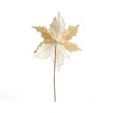 Ver imagem 3 de Flor Decorativa Poinsetia Bege 30cm - 1 Unidade