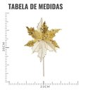 Ver imagem 4 de Flor Decorativa Poinsetia Bege 30cm - 1 Unidade