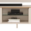 Ver imagem 6 de Painel com Bancada para Tv até 75 Polegadas Led Dj Móveis Ariana Off White