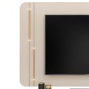 Ver imagem 4 de Painel com Bancada para Tv até 75 Polegadas Led Dj Móveis Ariana Off White