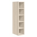 Ver imagem 1 de Armario Aereo Garrafeiro 5 Nichos MDF 15x90 cm Kali 16673 Bianco Toq Nicioli