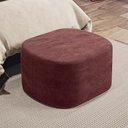 Ver imagem 3 de Kit 02 Puffs Decorativo Orgânico para Living Quarto 70cm Doha W01 Linho Bordô - Lyam Decor