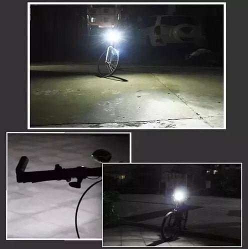 Farol de Bicicleta Lanterna com Buzina Prova D'Água JY-7588 - 3
