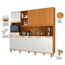 Ver imagem 5 de Cozinha Compacta Pilar 11 Portas 1 Gaveta Freijó/Off White - Pnr Móveis