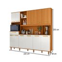 Ver imagem 4 de Cozinha Compacta Pilar 11 Portas 1 Gaveta Freijó/Off White - Pnr Móveis