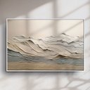 Ver imagem 3 de Quadro Decorativo Abstrato Cinza e Nude