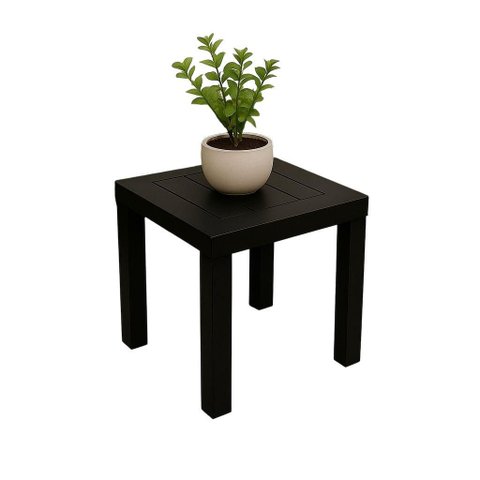 Mesa Centro Quadrada Alumínio Área Externa Jardim Piscina