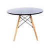 Mesa Eames Tampo Redondo Preto 60cm - 1
