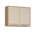Ver imagem 5 de Cozinha Compacta Modulada 1 Armário Aéreo e 1 Balcão Salvador Bege/Cinamomo/Off White