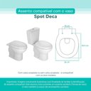 Ver imagem 3 de Tampa Vaso Sanitário Madeira Laqueada Spot Branco para Bacia Deca