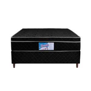 Cama Box Colchão Casal Massageador Terapêutico ComfortMax Preto 193x203x55cm - Jomag Colchões