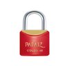 Cadeado com Chave Cr40 Latão Vermelho Color Line Papaiz - 1