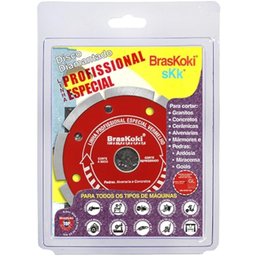 Disco Diamantado 125mm Segmentado Vermelho - 22.0920216 - BRASKOKI - 2